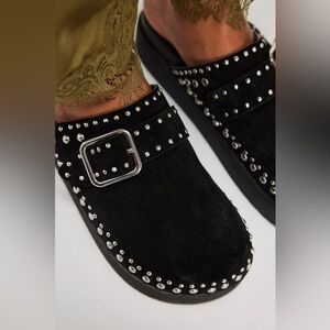 NWOB! FP Free People Cayatana Studded Mules Sz 10